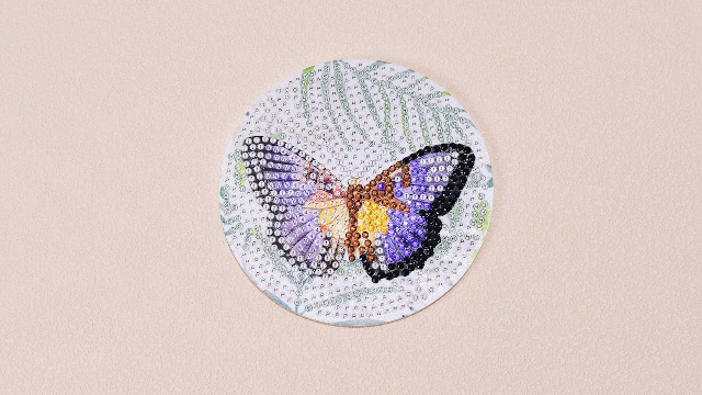 Kit De Pintura Con Diamantes 5d Llaveros Mariposas 5 Piezas | Cuotas Sin Interés