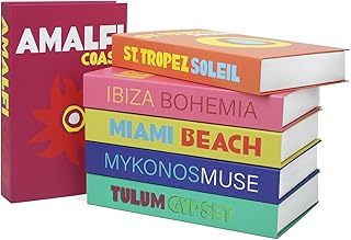 6Pcs Livre Decoration Luxe, Faux Livre Déco, Livre Deco pour Salon Table, Décorative Livre pour Etagère de Livres (26.7 * 17.5 * 4.2CM)