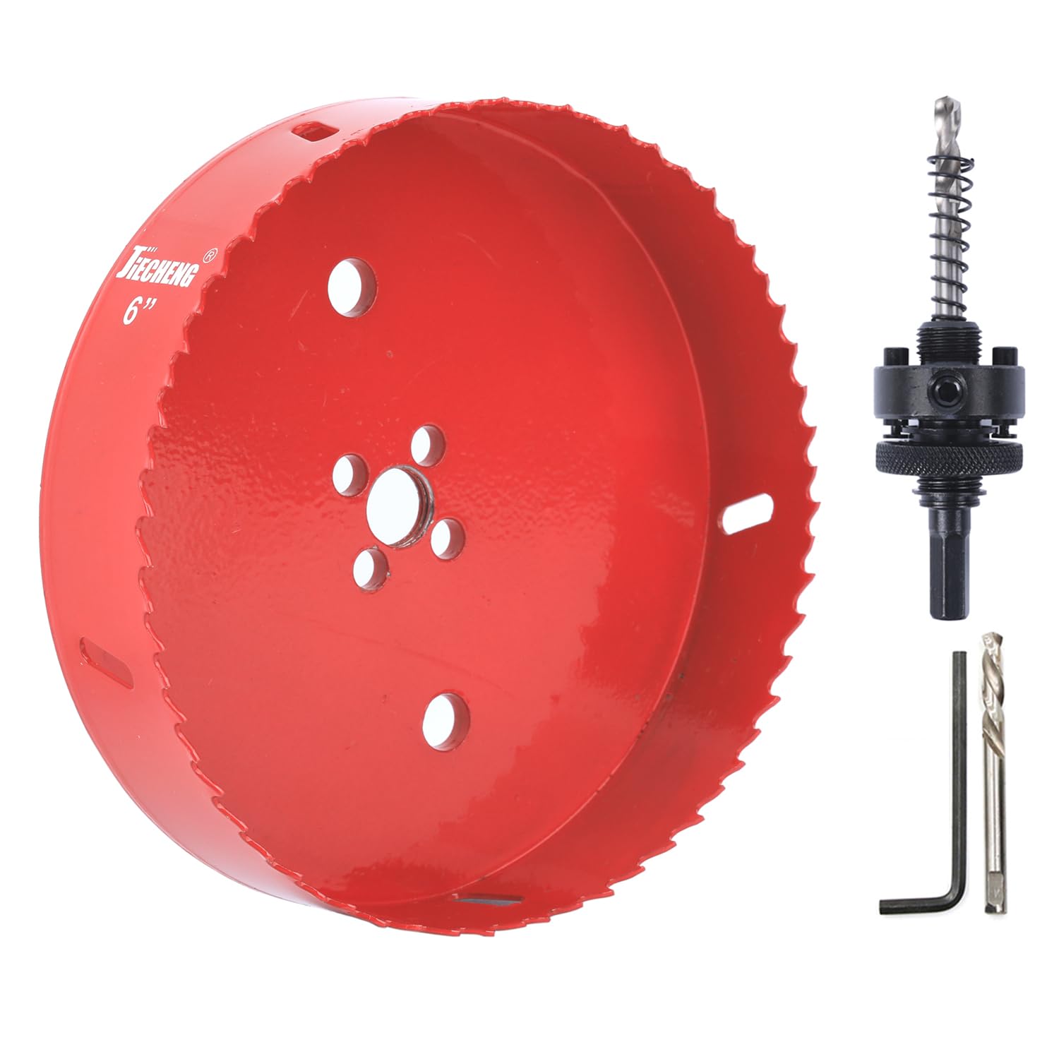 JIECHENG 6 Inch Hole Saw for Wood, Plastic, Plywood, Gypsum, Thin Iron Plate & Soft Iron