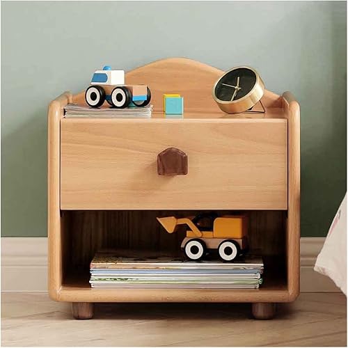 BNNP Bedside Table, Coffee Table, Telephone Table Wooden Bedside Table Household Small Bedside Storage Cabinet Small Bedroom Children Storage