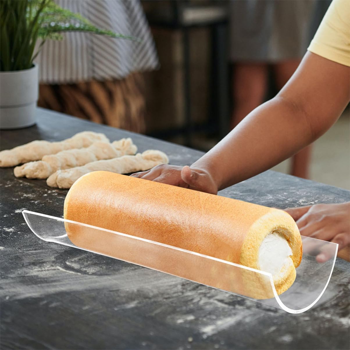 VALICLUD 4sets Cake Mold Pastry Shaped Cakes for Bakeware Tool Bread Baking Mould Dessert Bracket Baking Utensils Acrylic Transparent 2pcs*4