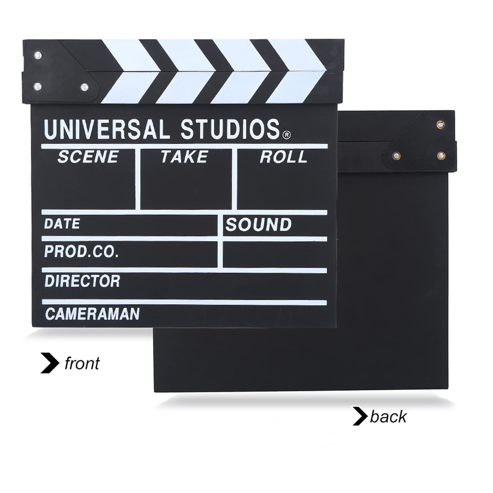 Amazon | 映画フィルム 30×27×1 木製ディレクターシーンカチンコ