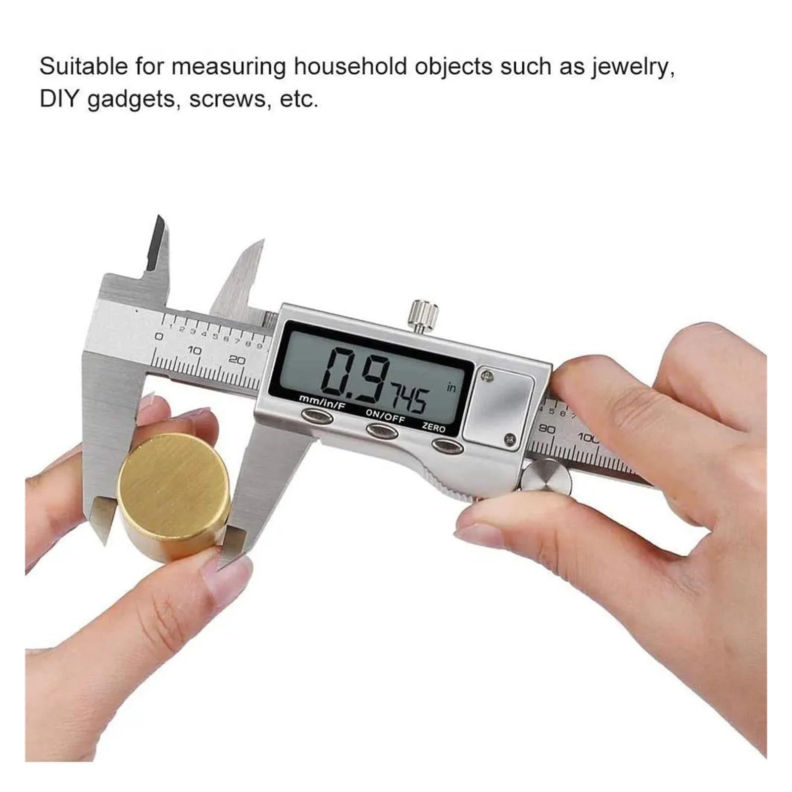 Calibradores Vernier Calibrador Digital De Metal Herramienta Medición Instrumento 6 "150 Mm NíTido Y FáCil De Leer