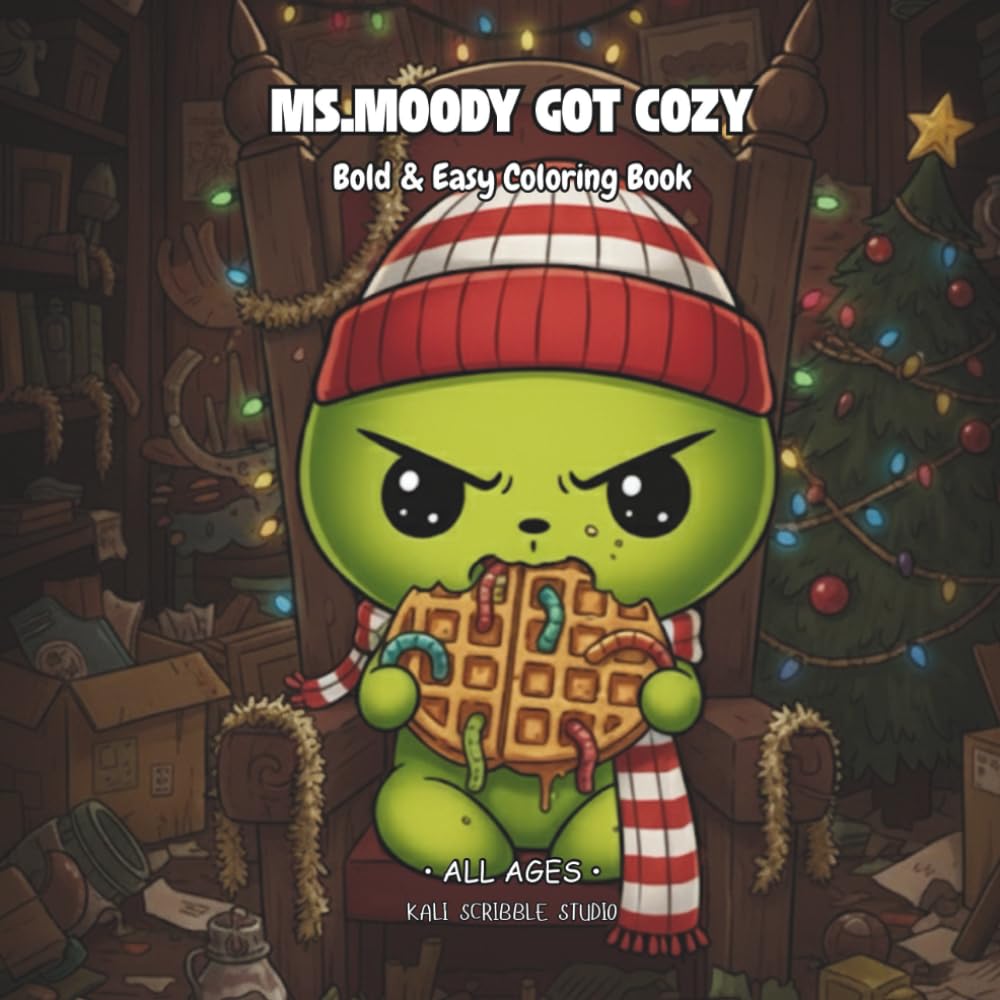 MS.MOODY GOT COZY: BOLD & EASY COLORING BOOK ALL AGES