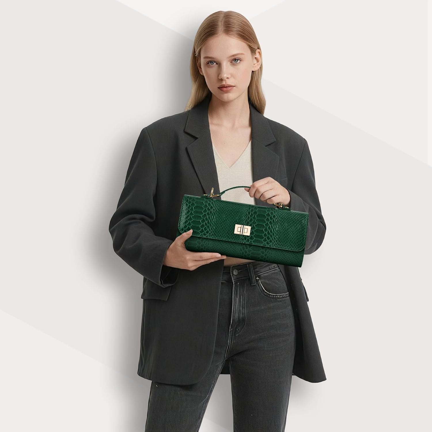 ERKOON Evening Bag Clutch Purses Women Handbag for Formal Wedding Party Cocktail Prom Crossbody Envelope Bag - Image 2