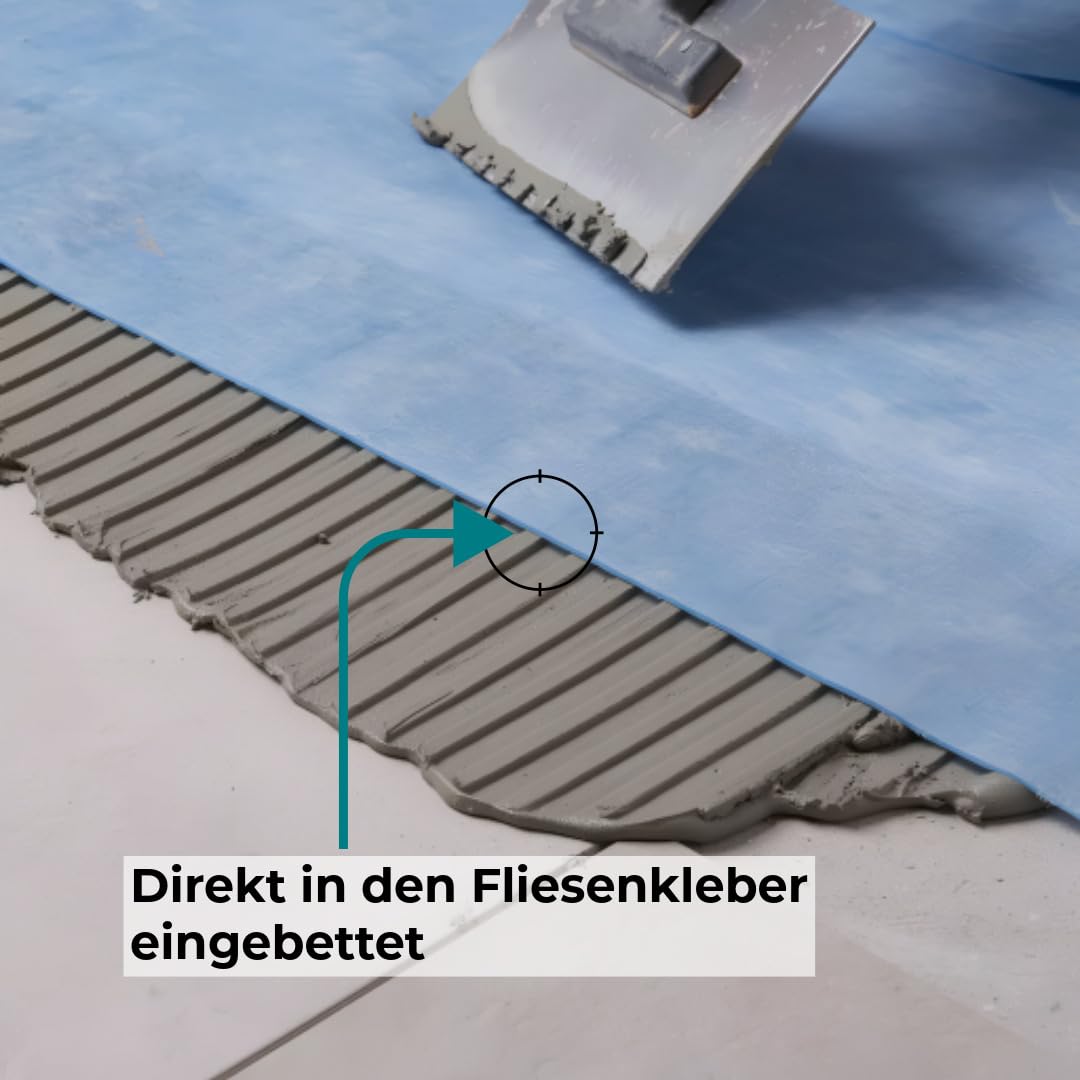 doitBau Entkopplungsmatte 30 m² – Abdicht- & Entkopplungsbahn für Fliesen | Dichtbahn für Bad, Dusche, Balkon & Küche