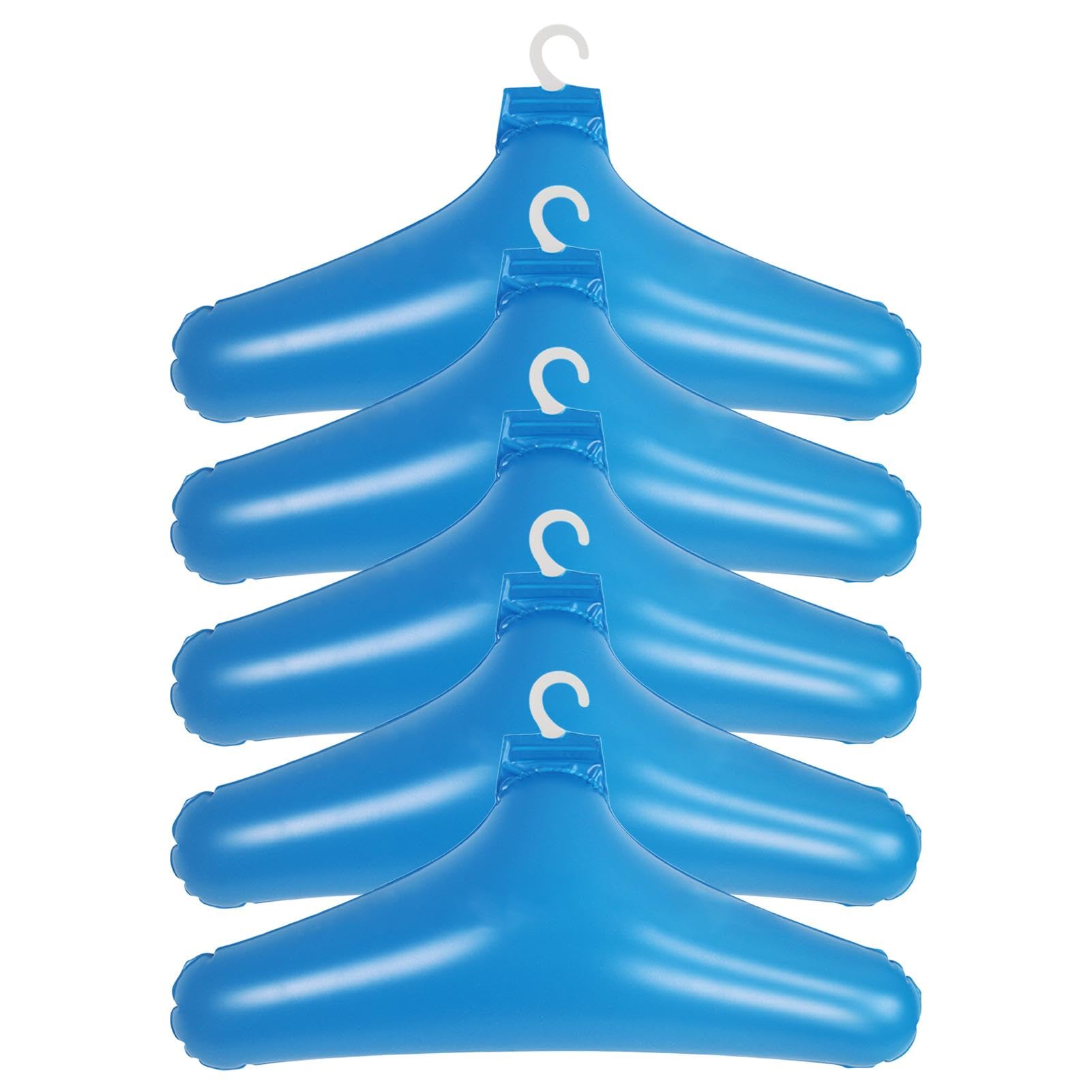 Coat Rack with Hooks Inflatable Clothes Hangers,Inflatable PVC Hangers,Pack of 5 Sturdy,Windproof
