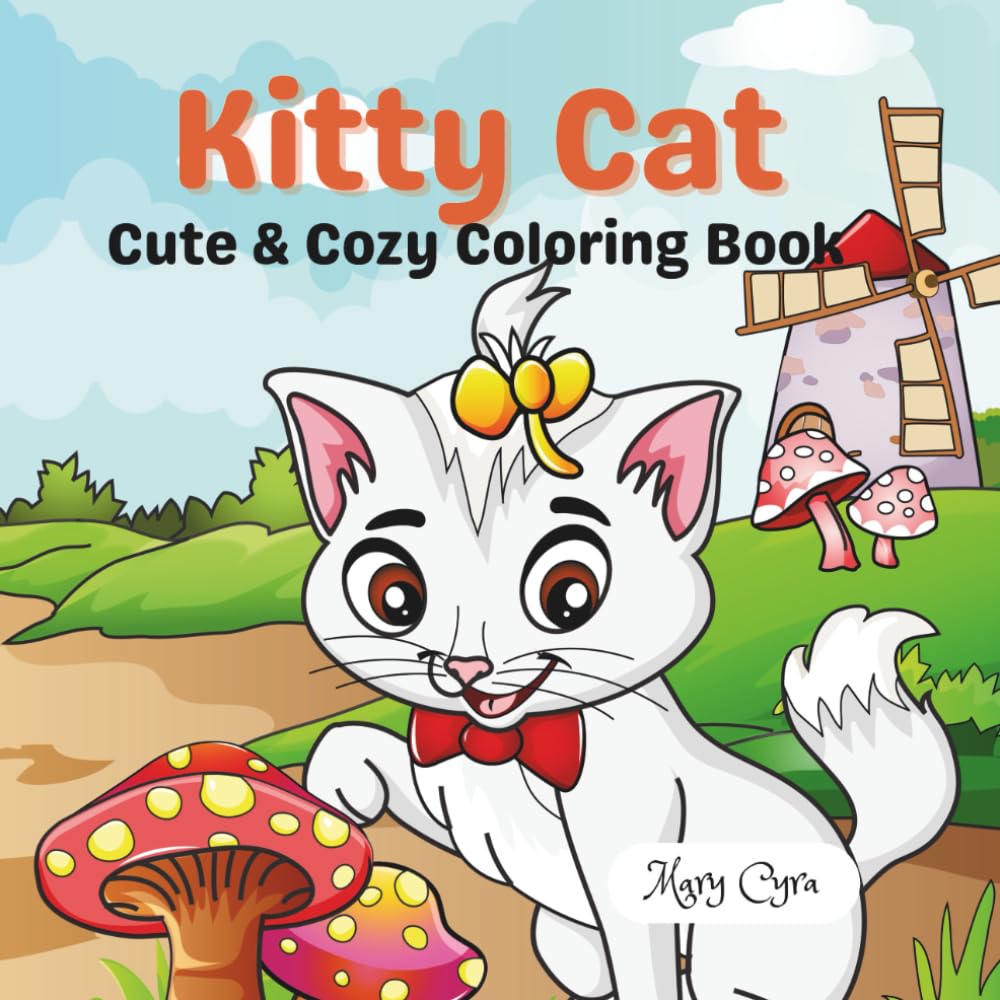 Kitty Cat: Cute & Cozy Coloring Book