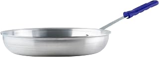 Winco Commercial-Grade Aluminium Fry Pan/Skillet, Natural Finish with Cool Touch Handle, 12"
