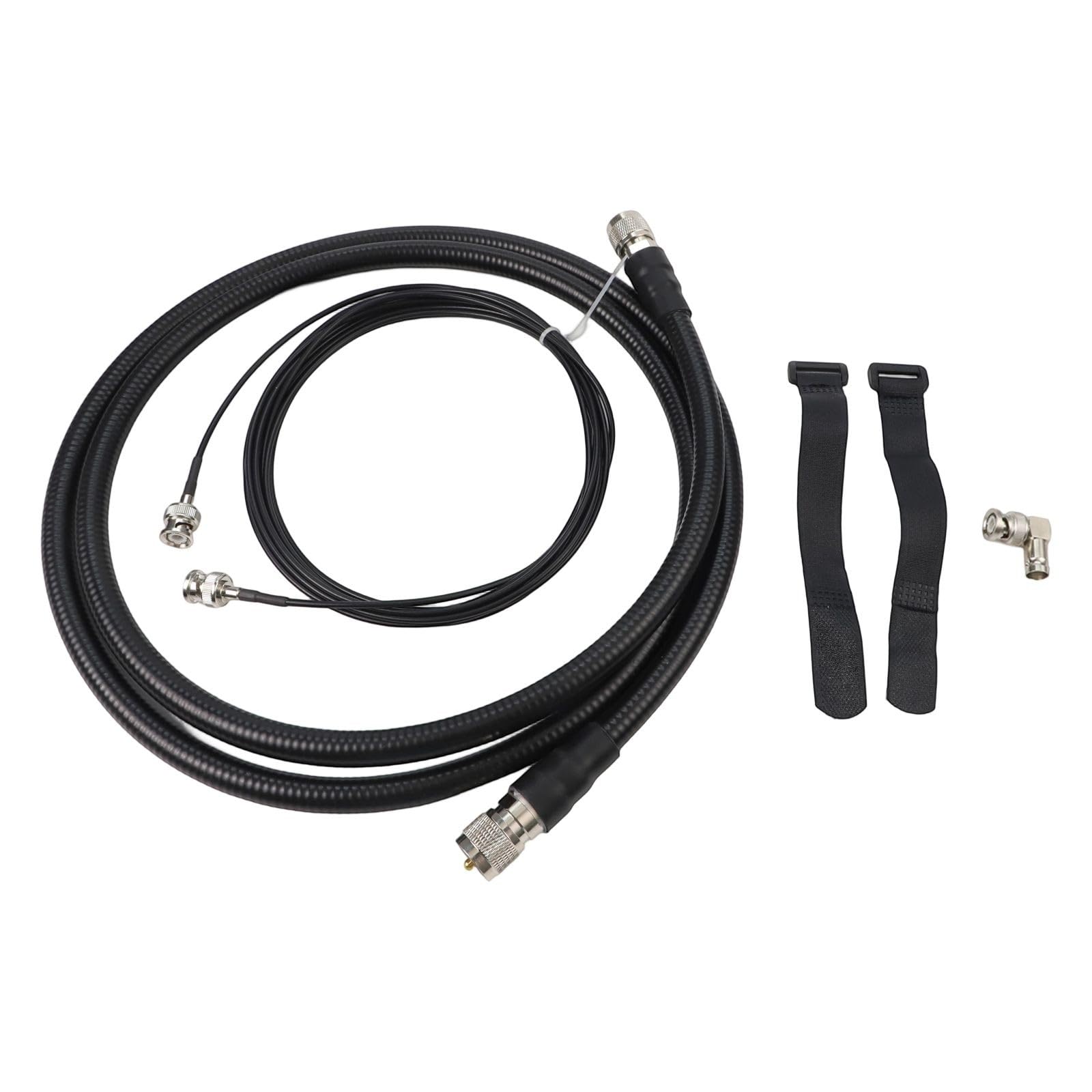 FUBESK ICOM-705 20W QRP HF Loop Antenne, Portable Petite Boucle Magnétique 5-30MHz, 110-150MHz, 400-450MHz Bs, avec Trépied Câble Coaxial