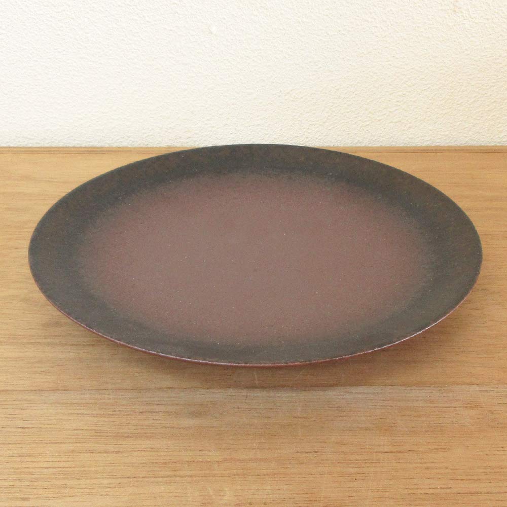 Amazon | 和皿 備前焼しめ 7.0皿 23b241-25 | 【美濃焼】四季彩