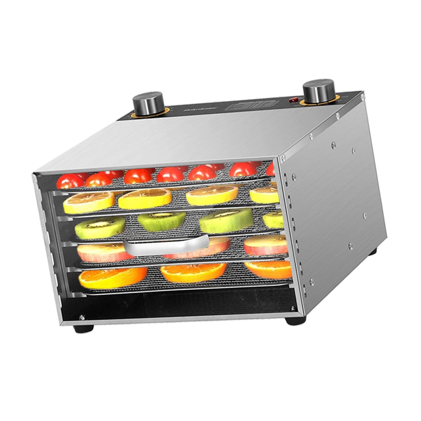 Disidratatore per Alimenti e Carne secca con timer 24 ore 8 Rastrelliere per l'essiccazione 450 W 30-90 ℃ Disidratatore per frutta e verdura Controllo della temperatura regolabile (Spina UE a 5