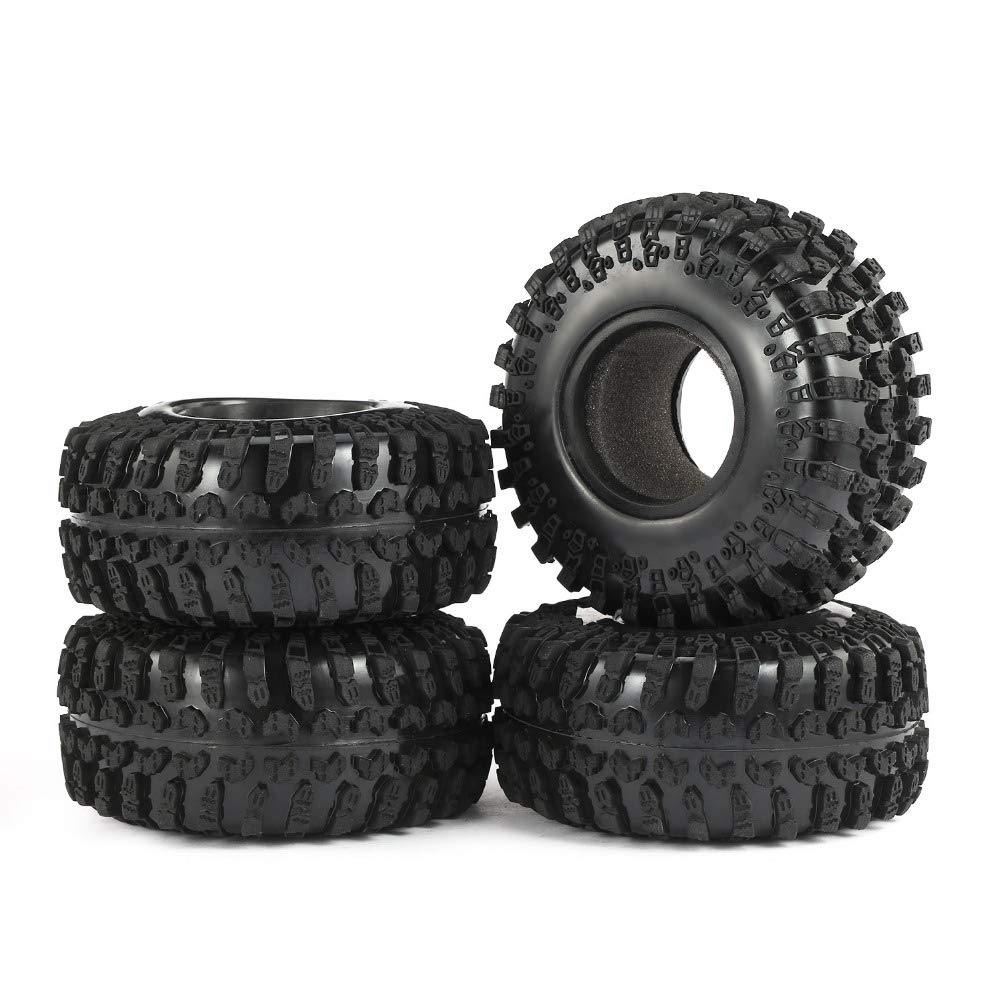 KEEDA 2.2 Inch 130mm Tires Rubber Tyres for 1:10 Scale RC Rock Crawler Car Axial SCX10 D90 RR10 Wraith Yeti - Image 2