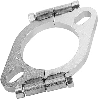 Exhaust Flange Stainless Steel Clamp Flange Kit 2.5in 63mm Steel Exhaust Flange Flat Oval Split Repair Replacement Accessory