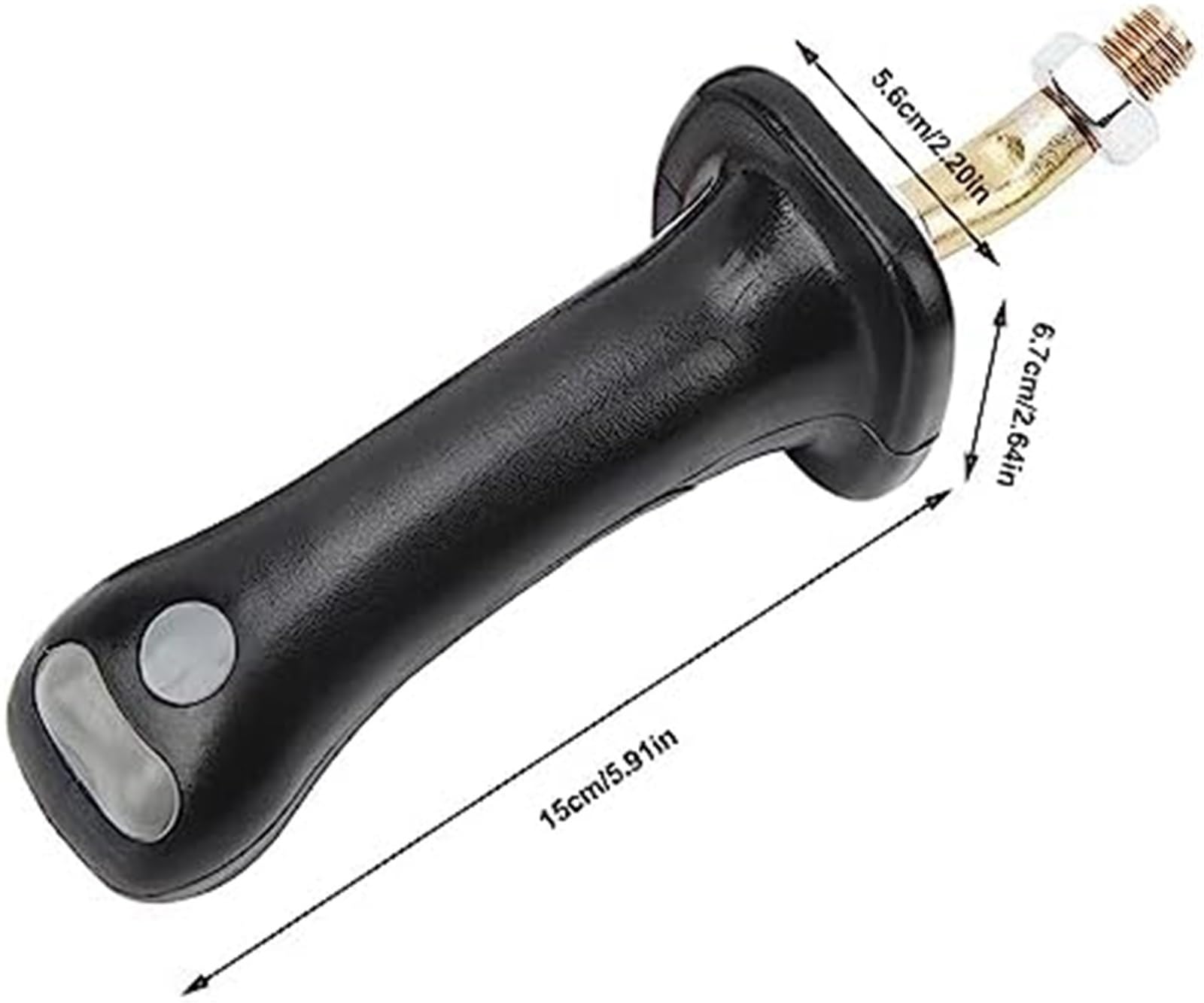 Poignée de joystick d'excavatrice 3 boutons 6 broches alliage d'aluminium noir for MINI DH DX150 215 225 300 37020119C