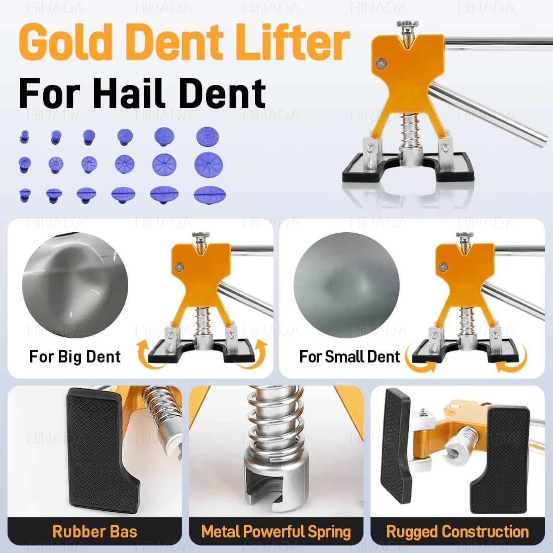HiNADA Kit de réparation de Bosses pour Voiture, 55Pcs, Outil PDR