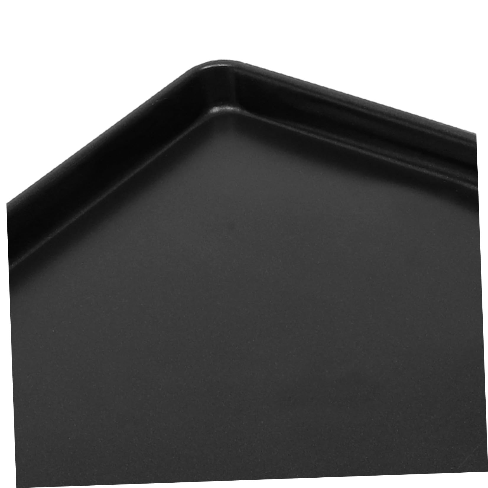 BESPORTBLE Bandeja y Fácil de Limpiar de Aleación de Aluminio para Hornear Rectangular Color Negro, Resistente a Altas Temperaturas para Cocinar y Hornear Pan en Familias Pequeñas