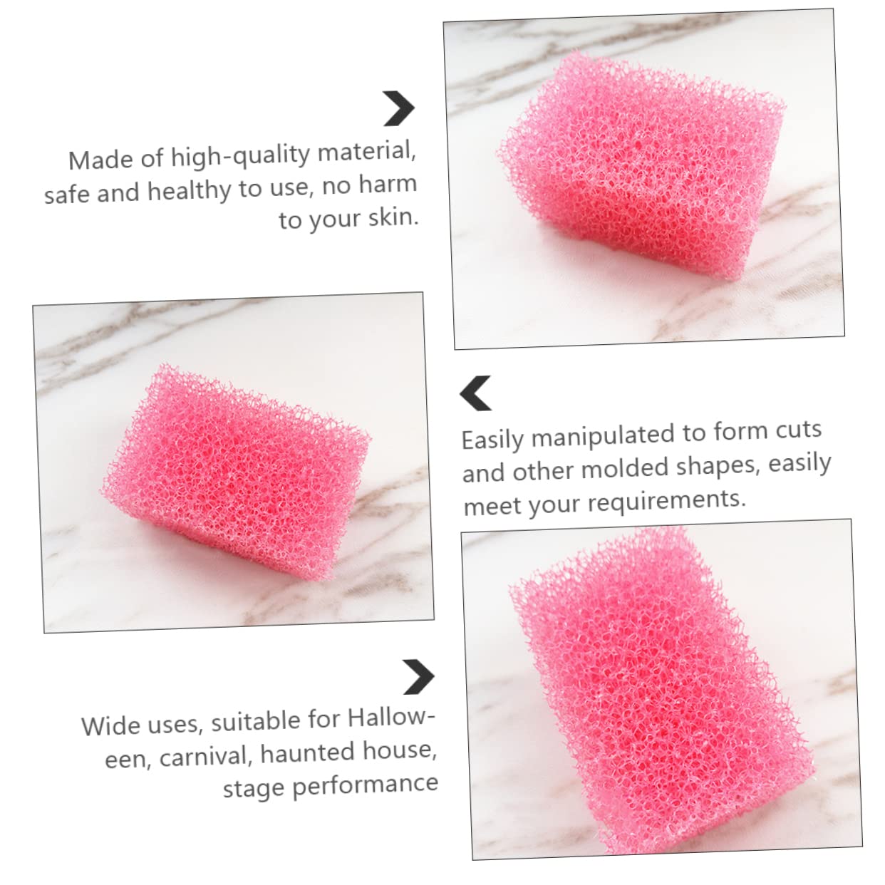 Healvian 28 Piezas Esponjas de Maquillaje Especiales para Halloween Herramientas de Efecto de para Esponjas de para Maquillaje de Heridas y Cicatrices para Fiestas y