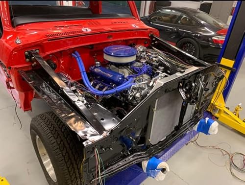 Ozcoolingparts 66-79 Ford F-Series Radiator, 4 Row Core Full Aluminum Dpi433 Cu433 Rad433 Cc433 Radiator For 1966-1979 Ford F100 F150 F250 F350 Bronco Truck Pickup V8 Engine (4 Row Core Radiator) #TOP2