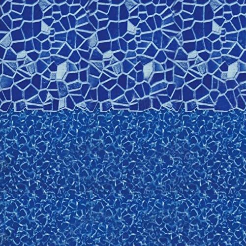 Swimline Overlap Pool Liner for Above Ground Pools Cracked Glass 27 (Round) 48/52 Inch Wall 25 Gauge