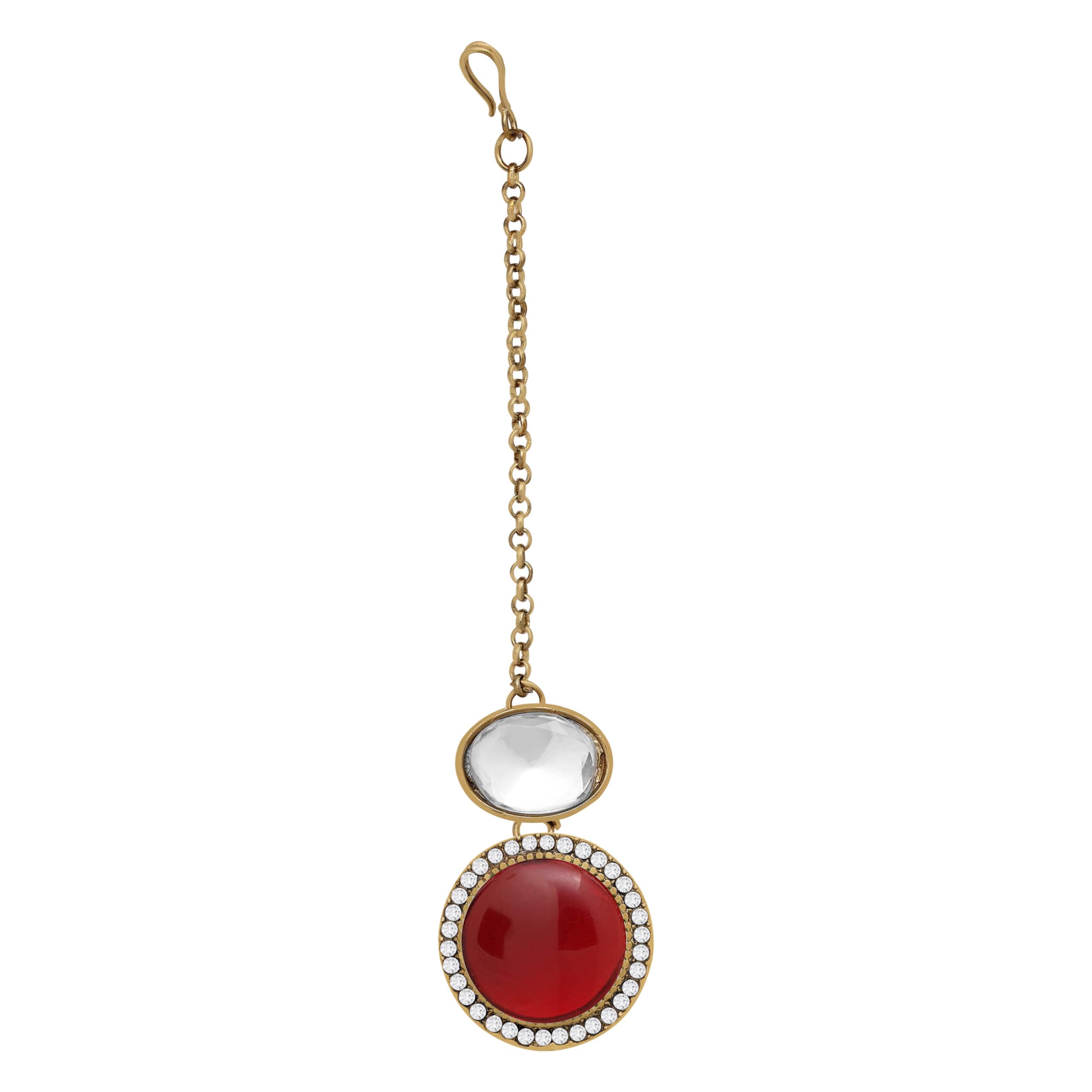 Samyuktha Floral Delight okrągły naszyjnik choker zestaw (kasztanowy), metal, bez kamienia szlachetnego, Metal, Bez kamieni szlachetnych