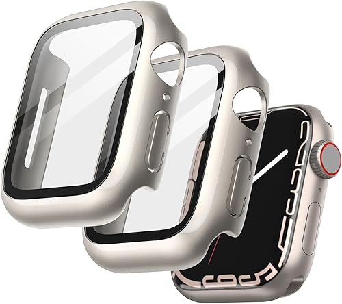 Vista 150 de JETech Funda con protector de pantalla para Apple Watch SE 3/2/1 (2025/2022/2020)/Series 6 5 4 de 1.732 pulgadas, cubierta protectora total