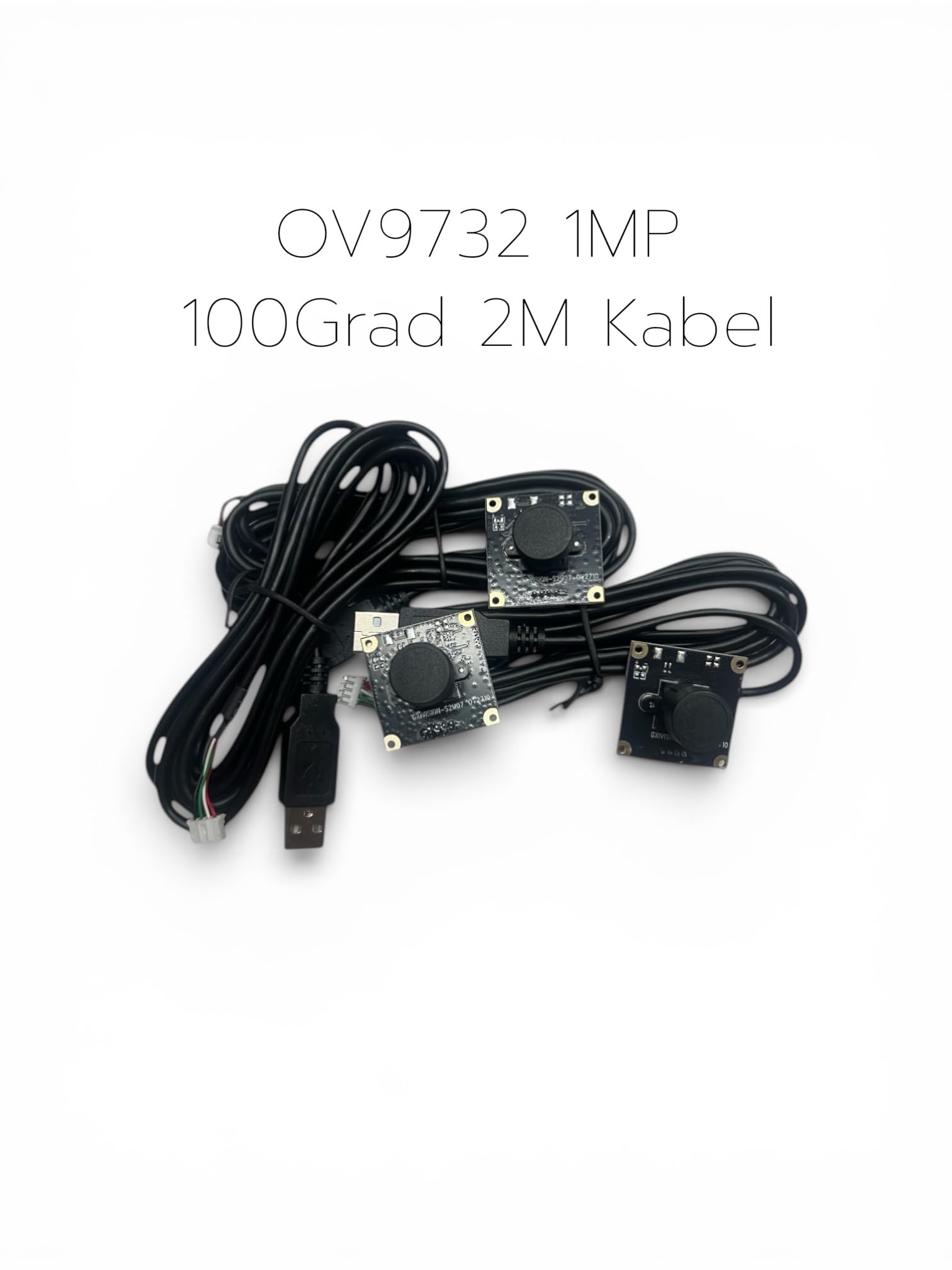 Generisch MK-3DWorld DIY Autodarts Komplettsystem – LED-Ring & OV9732 Cam 100°, 2m Kabellänge (Diamant Optik)