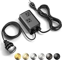 Vista 8 de Kit de Interruptor de Aire para Triturador de Basura, Salida Doble Profesional, Cubierta de Latón Macizo en Oro Cepillado, Botón Superior