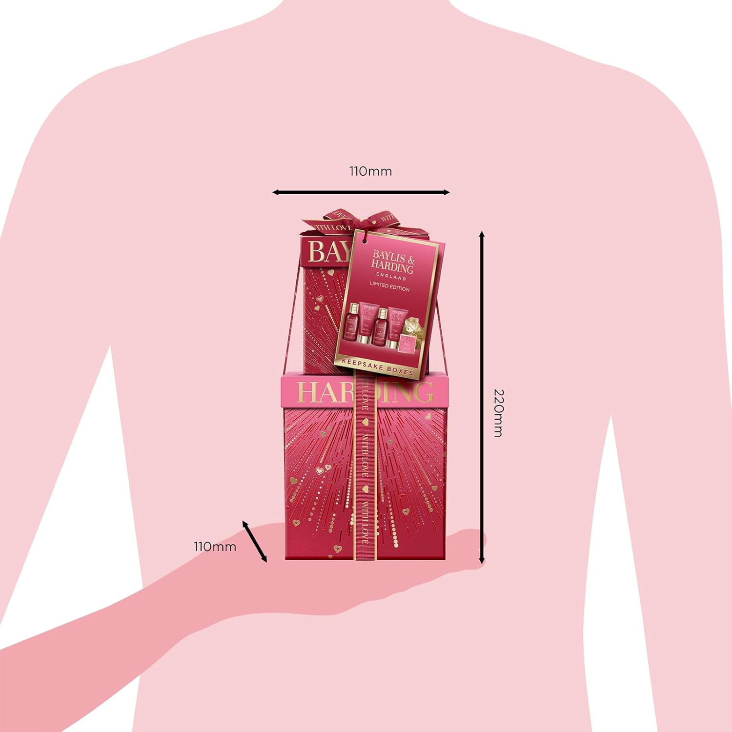 Baylis & Harding Midnight Cherry Luxury Pamper Present Gift Set - Vegan Friendly - Image 6