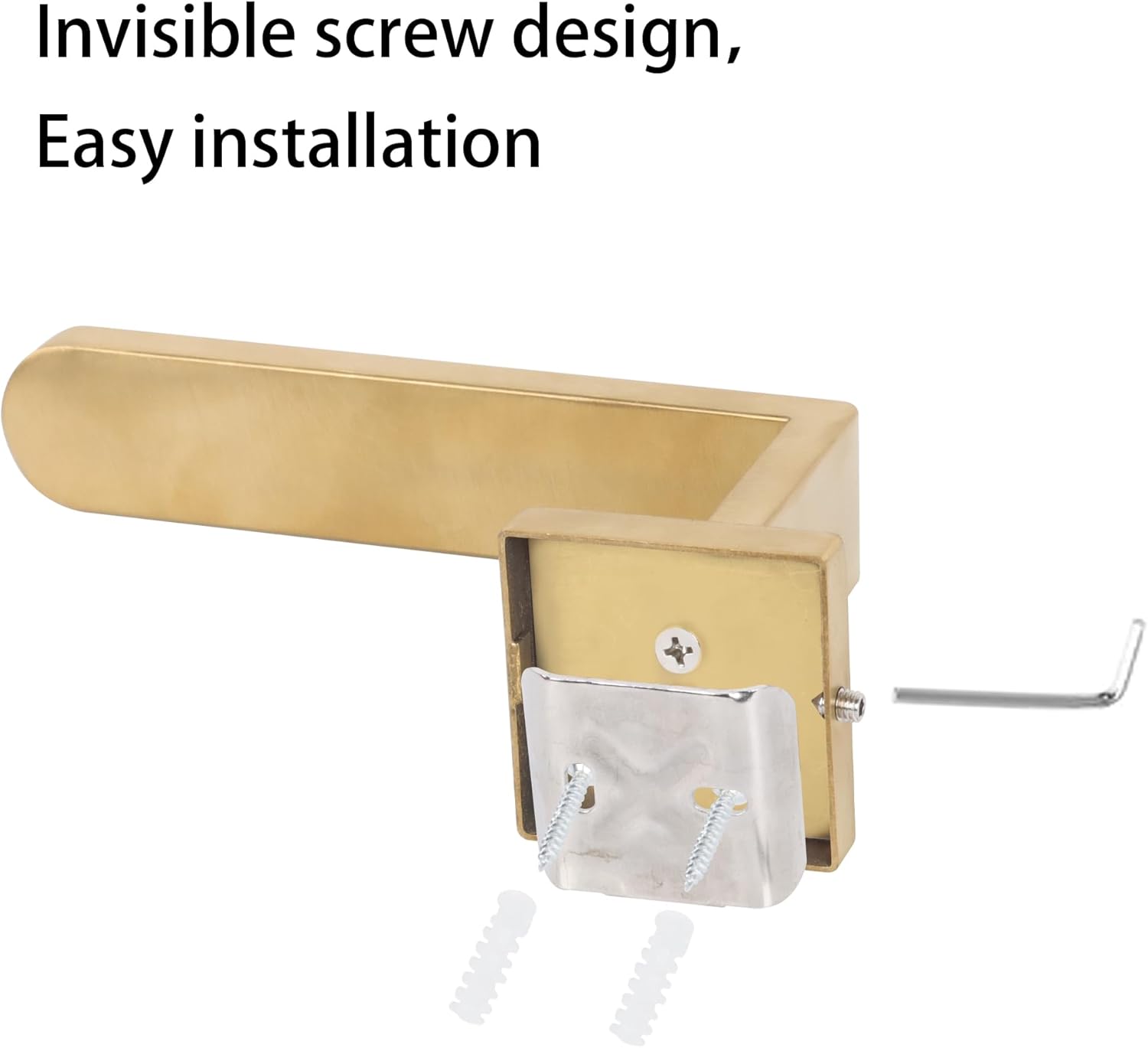 2 Pack Metal Curtain Holdbacks Modern Curtain Tiebacks U Shaped Curtain Hooks for Wall Curtain Pull Backs Curtain Holders Curtain Tie Backs for Curtains (2, Gold)