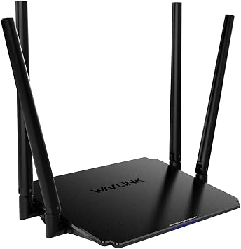 WAVLINK AC1200 WiFi Router, Wireless LAN Router, 1200Mbps, 5GHz+2.4GHz Dual Band WiFi 5 Router, 4x5dBi Antenna, 10/100Mbps WAN/LAN, Router/AP/Repeater Mode, Beamforming Technology PS5/iPhone 14/Nintendo Switch Manufacturer Confirmed