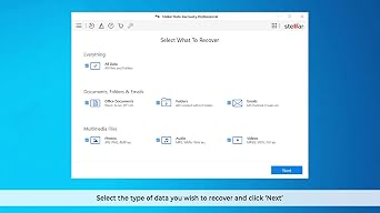 Stellar Data Recovery Software v9.0 | For Windows | Professional | 1 PC 1 Yr | Activation Key Card