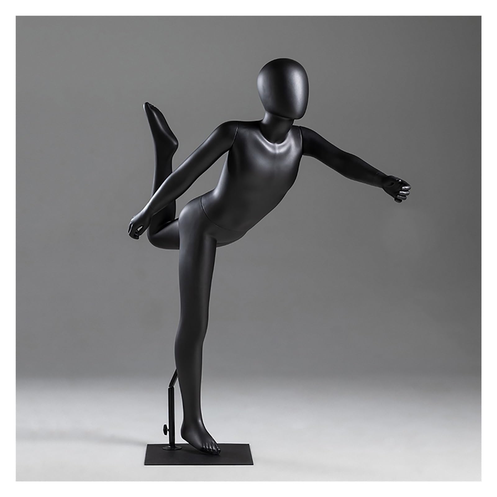 Kids Teen Sports Mannequin Full Body?Children Clothing Mannequin Display Stand , Unisex Running Dummy Dress Form Model for Display T-Shirt/Shorts(Style4)