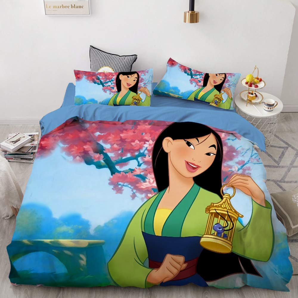 Mumian Housse De Couette 140 X 200 Enfant Fleur Papillon Doux