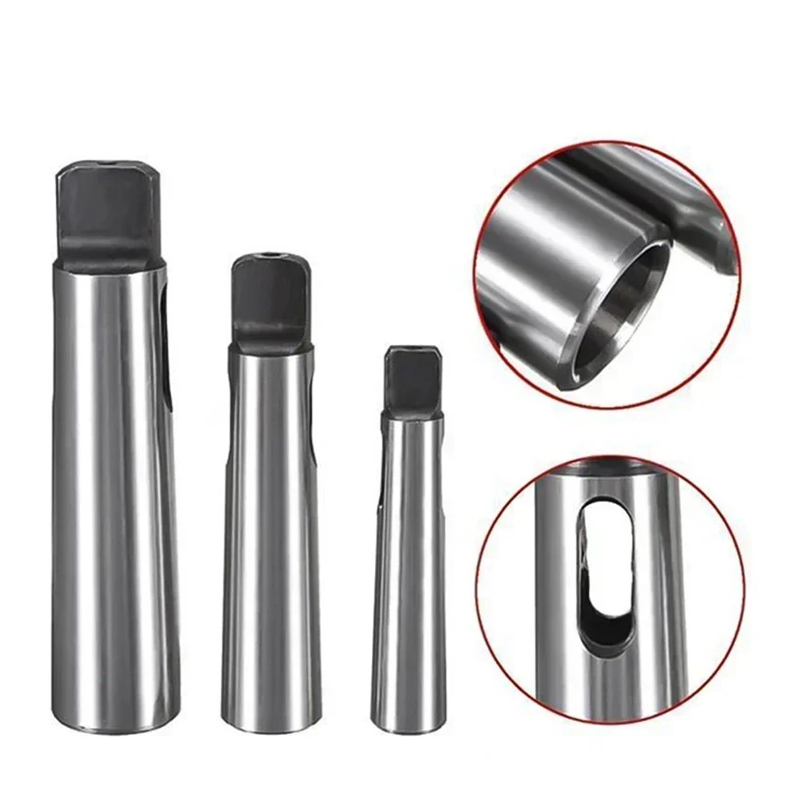 Morse adapter stożkowy 4 szt. / 1 zestaw adapter Morse stożek tulejka do redukcji wierteł stożkowych adapter (MT5-MT2)
