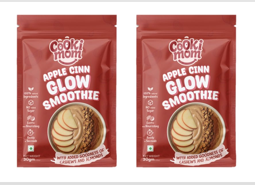 CookiMom Apple Cinnamon Smoothie Mix | Freeze Dried Real Fruit Drink | Healthy Breakfast & Meal Replacement Shake | No Added Sugar | Oats Nuts Seeds | Just Add Milk, Yogurt or Plant-Based Milk | Kids & Adults-image-27