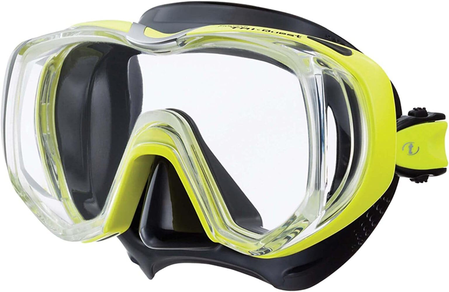TUSA Tri-Quest Freedom - Taucherbrille tauch-Maske schnorchel Erwachsene Damen - Energy Green/Black