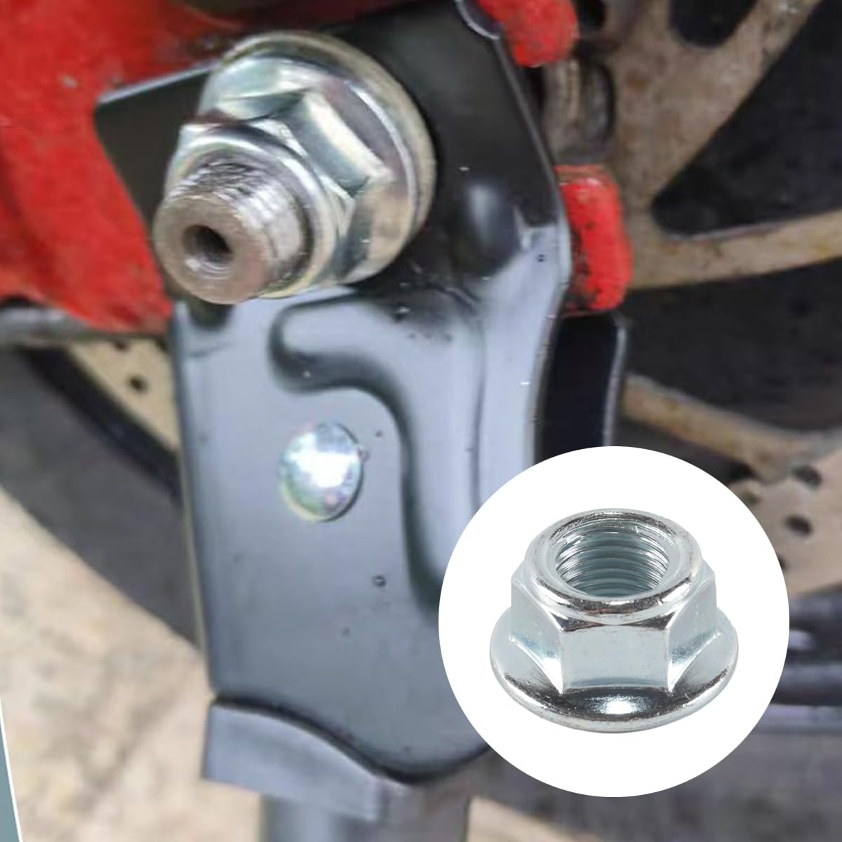 5 pezzi M12 x 1,25 Dadi flangiati autobloccanti per fissaggio meccanico di macchinari e attrezzature industriali