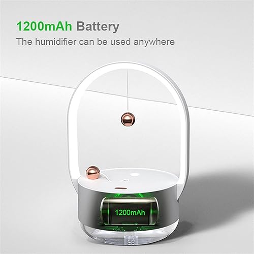 Miniatura 8 de Humidificador 350ML Humidificador USB Humidificadores recargables Inalámbrico Air Mist Maker Difusor de aire portátil Humidificador Humidificador