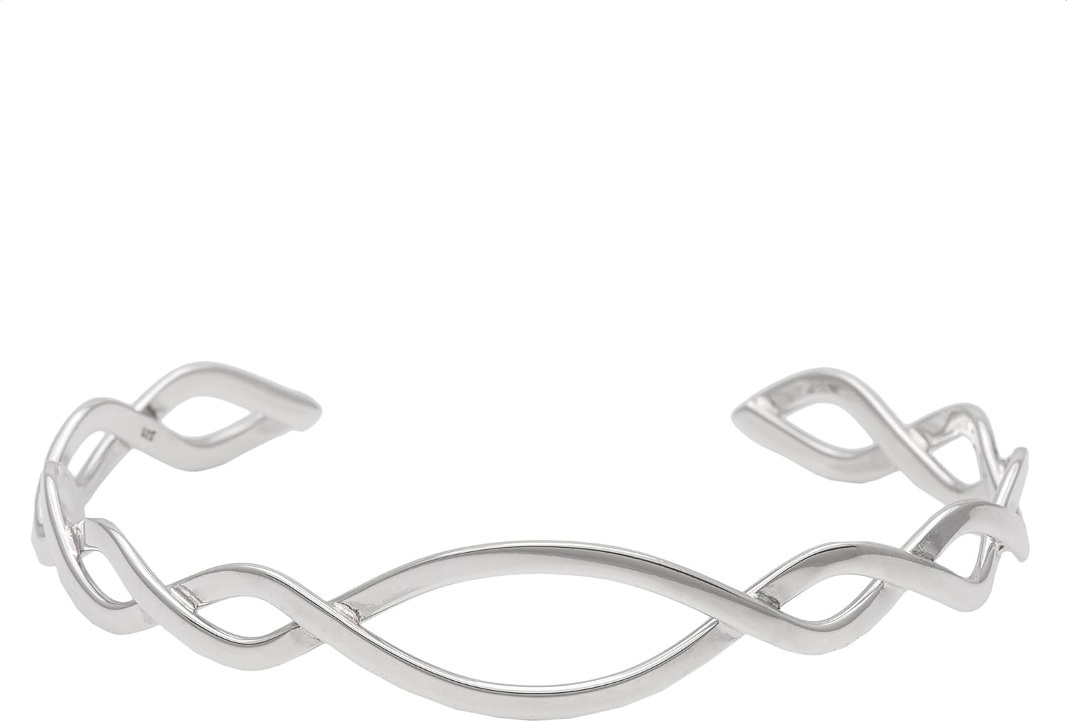 Silverly Celtic Sterling Silver Bracelet for Women - Entwined Twisted Braided Adjustable Silver Bangle - Best Friend Bridesmaid Gift - Irish Celtic Knot Bracelets for Ladies