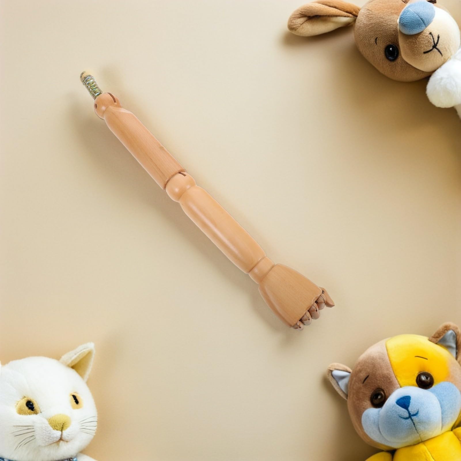 Brazo de Maniquí Articulado de Madera Caqui, 1 Par para Manualidades | Articulaciones Móviles y Flexibles, Reemplazo para Maniquí y Títere, Proyectos de Arte y Bricolaje