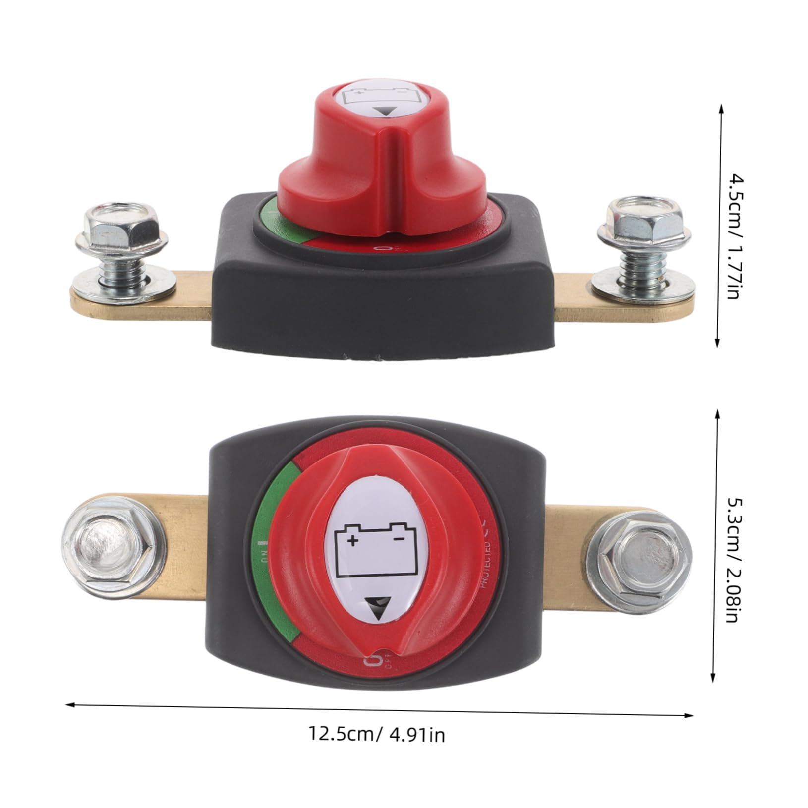 Gatuida Marine Battery Disconnect Battery Cut off Switch Rv Battery Disconnect Heavy Duty Safety Switch