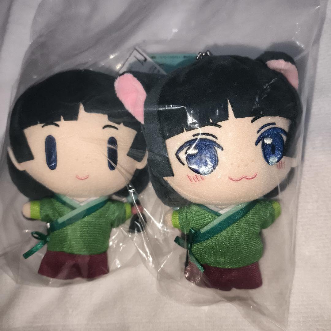 匿名配送】薬屋のひとりごと ぬいぐるみマスコット 猫猫 壬氏 3点 タグ