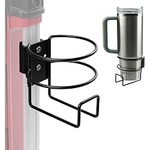 Cup Holder Compatible with Milwaukee Packout Toolbox, Clamp-On Rail Mount Drink Holder, No-Removal Installation for Water Bottles, Coffee Cups & Cans