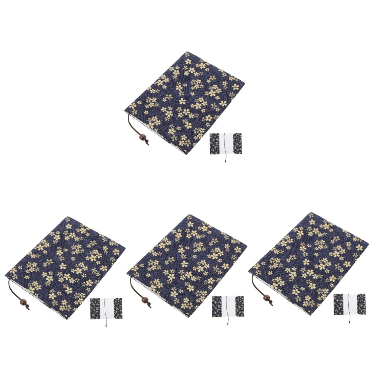 SHINEOFI 4 Pz copertina del libro custodia libro custodia per libro studenti delicato protettore del libro arredamento del libro ornamentale arredamento del libro di stoffa tessuto