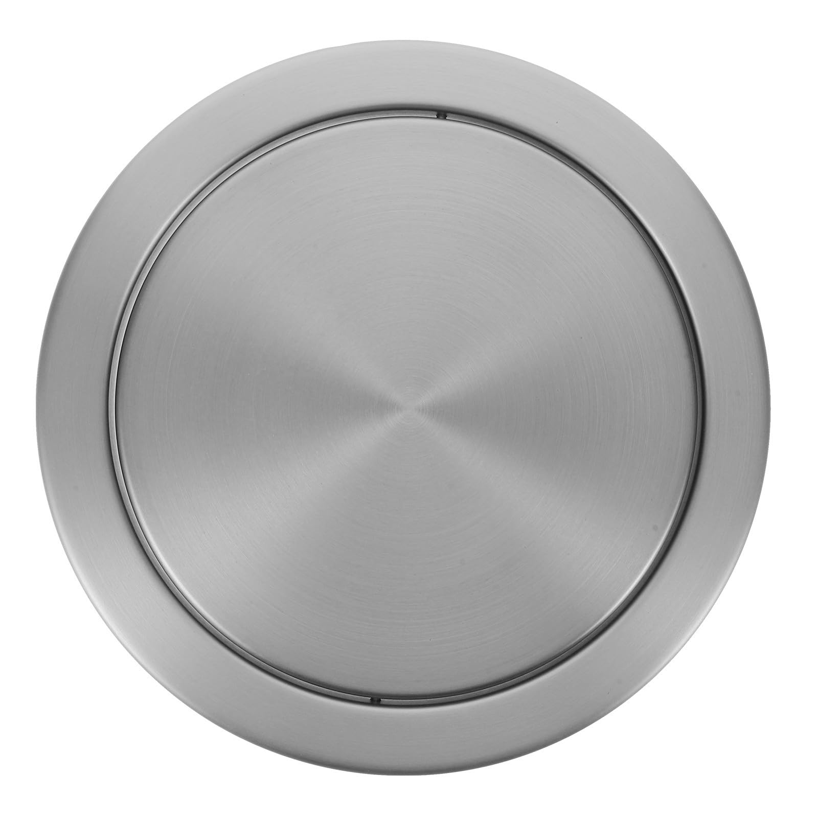 Couvercle pivotant intégré anti-odeur pour poubelle encastrée de comptoir inox