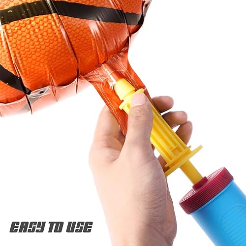 Miniatura 2 de BESTOYARD Globos de baloncesto de 18 pulgadas, globos de papel de aluminio, suministros de fiesta para cumpleaños, juego mundial, deportes,