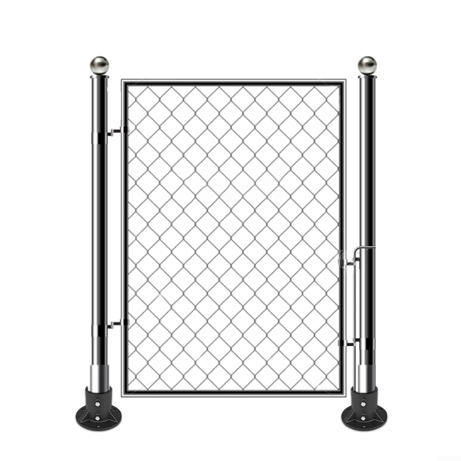 para soporte de Hormigón para Poste Cercado 65mm para robusto(C:78mm) | para acero , recubrimiento negro, para resistencia climática, para ideal exterior, durabilidad larga