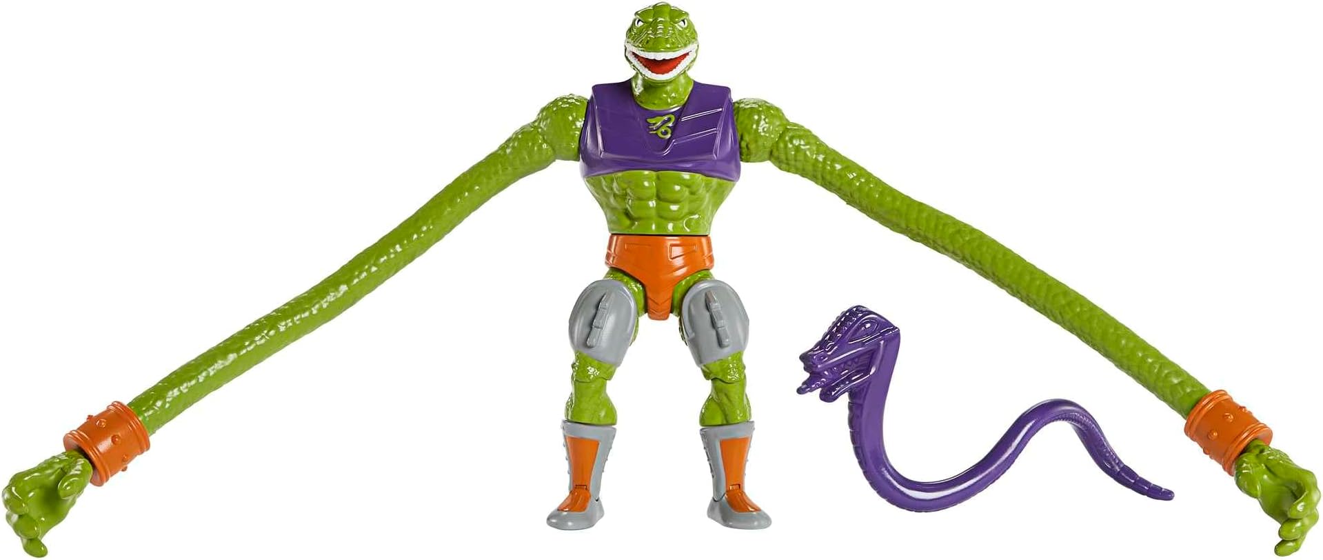 Masters of the Universe Origins Toy, Rise of Snake Men Sssqueeze, Articulated Collectible MOTU Figure with Accessory and Mini Comic, HKM78