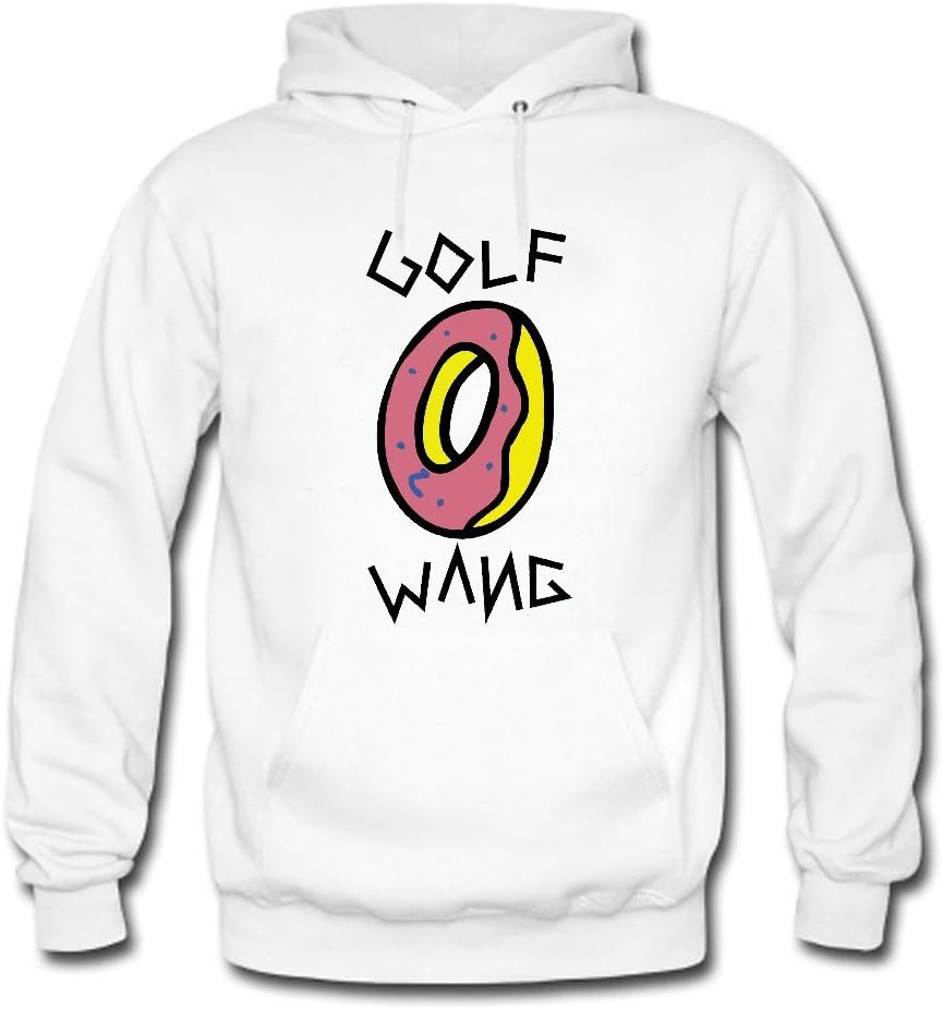 Golf Wang Logo Men's Print Pullover Lightweight Classic Hoodie Sweatshirts X-Large White Apparel